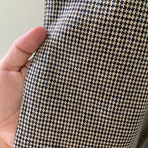 NWT Loft Wide Leg Crop Pants in Houndstooth sz 8 - Picture 6 of 12